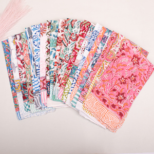 Foulard carré vintage en coton, mouchoir multifonctionnel, bandanas colorés, accessoires de mode ethniques unisexes pour l'été - Product Image 1