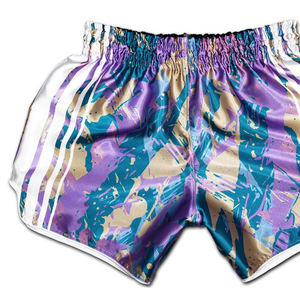 Shorts de Muay Thai al por Mayor de Fábrica, Pantalones de Boxeo Transpirables para Hombre y Mujer, Shorts de Boxeo Muay Thai con Logotipo Personalizado - Product Image 4