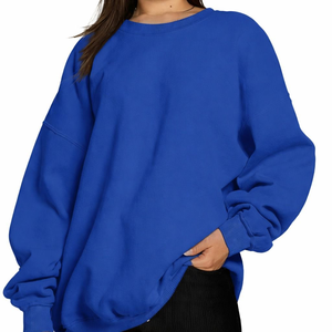 Sweat-shirt imprimé oversize pour femme, hiver, décontracté, chaud, brossé, manches longues, streetwear, à porter au quotidien - Product Image 5