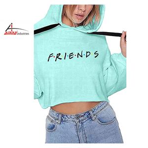 เสื้อครอปแบบมีเชือกรูดของผู้หญิง,เสื้อครอปฟิตเนสทรงครอปแขนยาวขนาดใหญ่พิเศษทำตามสั่งโลโก้ - Product Image 1