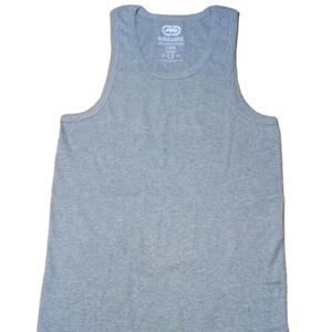 Venta al por mayor, personalizado, sin costuras, 100% hilado en anillo, material de tela costilla de algodón peinado, camiseta sin mangas de gimnasio para hombres, fabricante en la India - Product Image 4