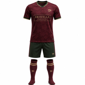 2026 New Season Retro Football Shirt Kit Bulk: Vintage Style <b>Soccer</b> Jersey with Modern Sublimation Printing Teamwear Uniform - Product Image 5