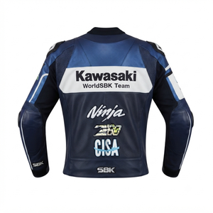 Men’s Cowhide Leather <b>Racing</b> <b>Jacket</b>/Chaqueta MotoCP Style CE Level 2 Armor Motorcycle Track Riding Protective Gear CE - Product Image 2
