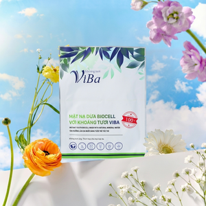 Masque en tissu pour le visage ViBa, hydratant nourrissant, revitalisant pour la peau, à l'eau de coco fermentée et à l'eau minérale, unisexe, écologique, naturel - Product Image 2