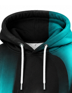 <b>Men's</b> Heat-Transfer Printed Fleece Pullover Style Casual Streetwear Custom Logo Design Long Sleeves Side Pocket <b>Hoodie</b> 3D - Product Image 5