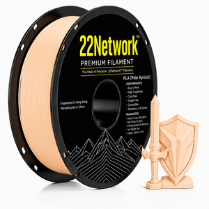 Filamento PLA 22Network Color Albaricoque Pálido, 1.75mm, 1KG, para Impresora 3D Industrial, Alta Velocidad 300mm/s, OEM, ODM, Directo de Fábrica - Product Image 1