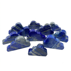 Cristal de lapislázuli tallado en forma de nube de alta calidad, piedra de cristal en forma de nube, decoración para el hogar, cristal tallado al por mayor - Product Image 4
