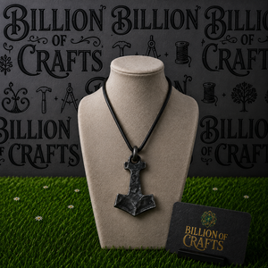 Collar Amuleto Hecho a Mano de Mitología Nórdica, Colgante Vikingo Forjado a Mano, Joyería Gótica Medieval - Product Image 1