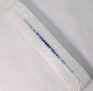 Ensemble de pierres précieuses saphir bleu multi-couleurs créées en laboratoire : taille brillant rond pour la fabrication de bijoux - Product Image 3