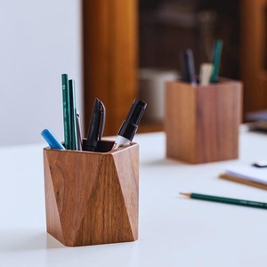 Minimalist <b>Wooden</b> Pen <b>Box</b> Rustic Pencil <b>Storage</b> Tray <b>with</b> <b>Lid</b> for Office, School, Home Office Decor - Product Image 3