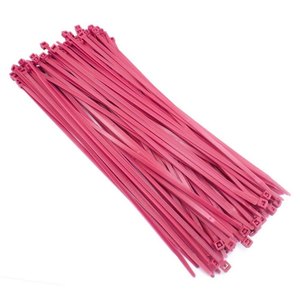 Bridas de cable autoblocantes de nailon Rosa Nrpplast SOSSKIN218 de alta calidad fuertes 1,8mm X 100mm - Product Image 1