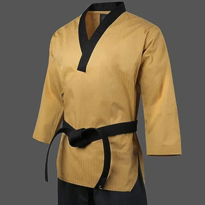 Uniforme de Taekwondo Dobok pour enfants et adultes, en coton et polyester, uniforme d'arts martiaux pour étudiants avec ceinture - Product Image 5