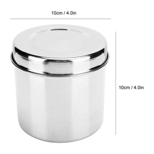 Pot à pommade Holloware en acier inoxydable de qualité médicale, récipient durable pour usage chirurgical et hospitalier - Product Image 2