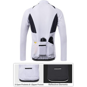 Maillot de cyclisme pour homme avec impression par sublimation, logo personnalisé, couleur personnalisée, spandex/polyester, séchage rapide, écologique, réversible, grande taille - Product Image 5