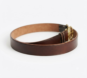 Ceinture en cuir noir pour officier de la marine, nouveau design |   Ceinture tactique d'officier SS Ceinture et boucle en brocart SS - Product Image 1