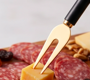 Top Quality <b>Cheese</b> <b>Knife</b> <b>Set</b> With Black Handle Eco Friendly Perfect For Household Events And Catering Use And Dining Use - Product Image 3