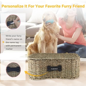Brabtod Seagrass <b>Wicker</b> <b>Baskets</b> for Dog Toys Handmade <b>Storage</b> <b>Basket</b> Wholesale eco-friendly Made in Viet Nam - Product Image 6