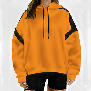 Sudaderas Extra Grandes para Mujer, Casuales, de Invierno, Manga Larga, Diseño Sólido, con Logotipo Personalizado - Product Image 2