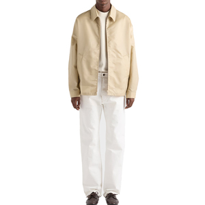 Chaqueta con Cierre de Nylon Reciclado Premium para Hombre, Ligera, Cuello Alto, Cortavientos Informal, Ropa Exterior de Lujo, Fabricante OEM - Product Image 3