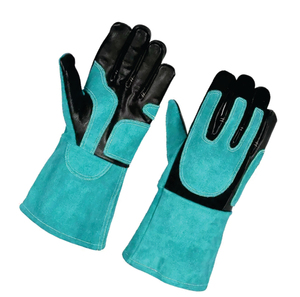 Premium Quality 8mil Durable Soft Lining Heat Resistance Grain Anti-Static Anti-Slip 14 Inch Work Welding Safety <b>Gloves</b> - Product Image 6