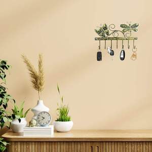 Best sellingHandcrafted 2 Birds 5 <b>Hooks</b> <b>Key</b> Holder Best Quality Iron <b>Wall</b> Mounted <b>Key</b> Hanger Antique Style Home Decor Entryway - Product Image 4