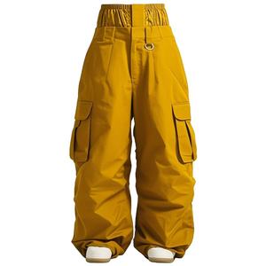 Pantalones de Lona para Mujer HANO 2024, Transpirables, con Costuras Decorativas, Cintura Media Elástica, con Cordones, Estilo Cargo, Pierna Recta - Product Image 1