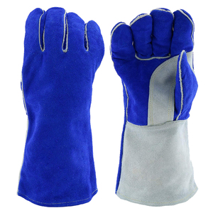 Guantes de Soldadura Térmicos Resistentes al Calor de Saleh Enterprises, Transpirables, de Cuero Resistente para Exteriores, con Pantalla Táctil, Ignífugos, de Seguridad para el Trabajo - Product Image 1