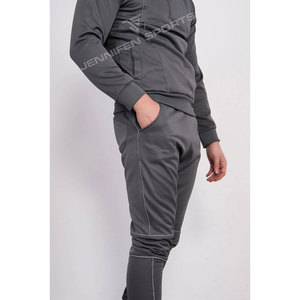 Ensemble de survêtements personnalisés pour hommes de haute qualité, doublure polaire épaisse 340 GSM, manches raglan, pantalon à capuche tricoté pour l'hiver - Product Image 3
