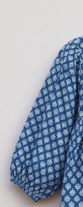 Boho Indigo Hand Block Print Women Cotton Top Handmade Ethnic <b>Tunic</b> Supplier - Product Image 2