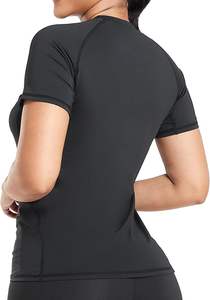 Chaqueta sin mangas con cremallera y cuello en V, transpirable y ecológica, con logo frontal personalizado 2026, de mezclilla/satén, y pantalones de yoga de talla grande para entrenamiento y gimnasio. - Product Image 3