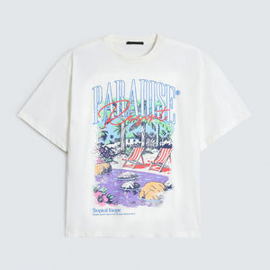 Camisetas de Verano para Hombre, Nueva Moda, 100% Algodón Jersey, Cuello Redondo, Estampado, Manga Corta, Transpirable, Casual - Product Image 2