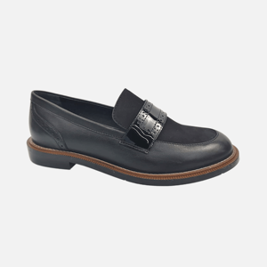 Zapatos formales sin cordones para hombre, parte superior de cuero vacuno CP Crust, charol de vacuno y nobuk de vacuno, suela exterior de goma hecha a mano, puntera cerrada, antideslizantes, para oficina. - Product Image 1