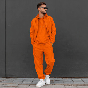 Outdoor Jogging Wear <b>Polyester</b> <b>Tracksuit</b> Men Zipper Jacket Drawstring Waist Pants Winter Jogger <b>Polyester</b> <b>Tracksuits</b> Men's - Product Image 3