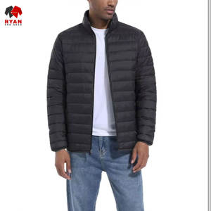 Blouson matelassé sur mesure pour homme, logo personnalisé, fermeture éclair, tissu respirant et confortable, prix de gros - Product Image 1