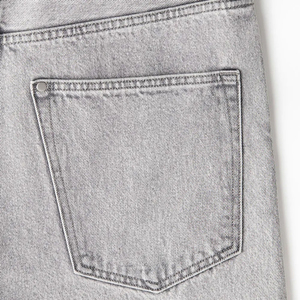 Pantalones Cortos de Mezclilla para Hombre, Talla Grande, Lavado Claro, con Bolsillos, Cintura Media, Cierre Elástico, Estilo Casual - Product Image 6