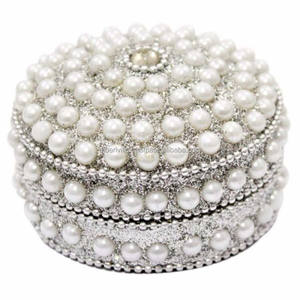 Caja de Metal para Joyas, Precio Económico, Forma Redonda, Caja para Recuerdos de Boda y Decoración del Hogar - Product Image 2