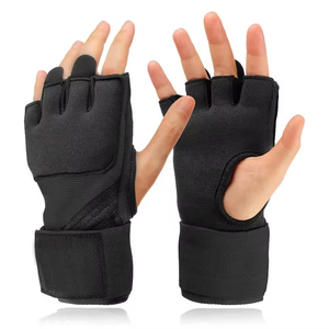 Gants de cyclisme d'été en cuir avec coussinets en gel, design respirant à demi-doigts, protection UV et évacuation de l'humidité - Product Image 1