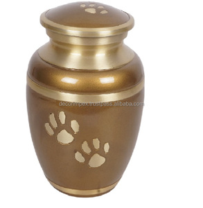 Pet small Arrival New Latest Design Decorative Metal Cremation Urn Memorial Urn with Polished Design at wholesale price - Product Image 1