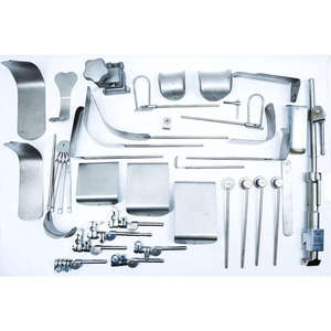 Ensemble complet professionnel de rétracteurs Thompson en acier pour interventions chirurgicales générales, orthopédiques et abdominales, monté sur table, manuel, SurgiRight CE - Product Image 3