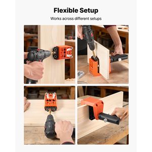 Kit per Foratura a Scomparto con Maniglia Girevole a 360 Gradi Regolabile, 260 Viti, 1 Misura, Componenti per Macchine per la Lavorazione del Legno con Rotazione a 360 Gradi - Product Image 6