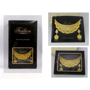 Martasha designer islamique ramadan spécial plaqué or EAU bijoux spécial dubai bijoux collier boucle d'oreille ensemble - Product Image 2