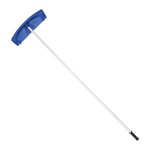 Rastrello da Neve con 24 Lame in Plastica PP, Ruote Raschiatrici Regolabili da 3,8-18,2 Piedi, Manico Antiscivolo per Rimozione Neve - Product Image 3