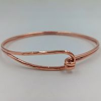 Bracelet magnétique en cuivre pur fait main, forme boule, finition polie, pour femmes et hommes, bien-être ayurvédique, bijoux de mode, anniversaire