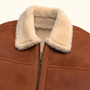 2026 Top Design Men's Leather <b>Jacket</b> 100% High Quality with Lining fur Full Sleeve for Reasonable Price custom design available - Product Image 3