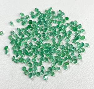Mejor Precio, Esmeralda Zambiana Natural, Corte Redondo de Diamante, 1.90-2.20mm, Calibrada, Color Verde, Piedras Preciosas Sueltas para Hacer Collares - Product Image 3
