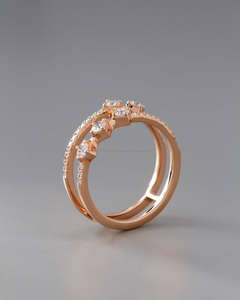 Igi/gia Lab เติบโตวินเทจ14K สีเหลืองทองงานแต่งงาน/แหวนหมั้นเพชรกลมตัดเหมาะสำหรับทุกเพศของขวัญวันครบรอบและงานปาร์ตี้ - Product Image 3