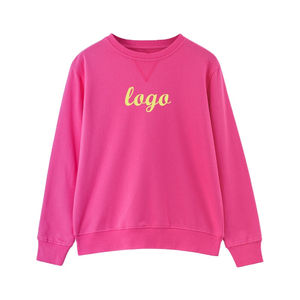 Sweat-shirt personnalisé pour femmes en molleton français, col rond décontracté, streetwear, fabricant en gros - Product Image 1