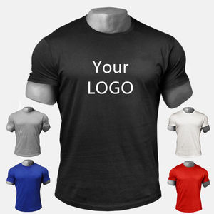 T-shirts personnalisés pour hommes, impression de logo sur mesure, sérigraphie, design uni, créez votre propre logo, 100% coton blanc, manches courtes, haute qualité - Product Image 1