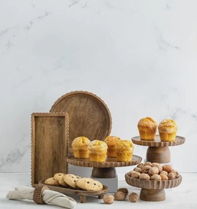 Plateau de service rectangulaire en bois, planche à fromage rustique, plateau d'apéritifs 28x14 cm - Product Image 1