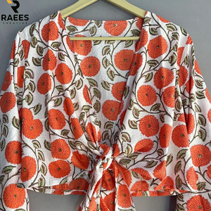 Ropa de Mujer, Ropa Femenina, Ropa Urbana, Ropa de Algodón Hecha a Mano, Top Cruzado - Product Image 5